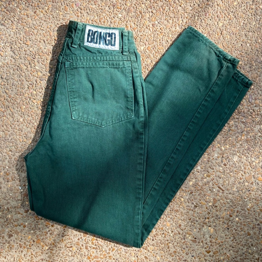 Vintage Forest Green Bongo Jeans